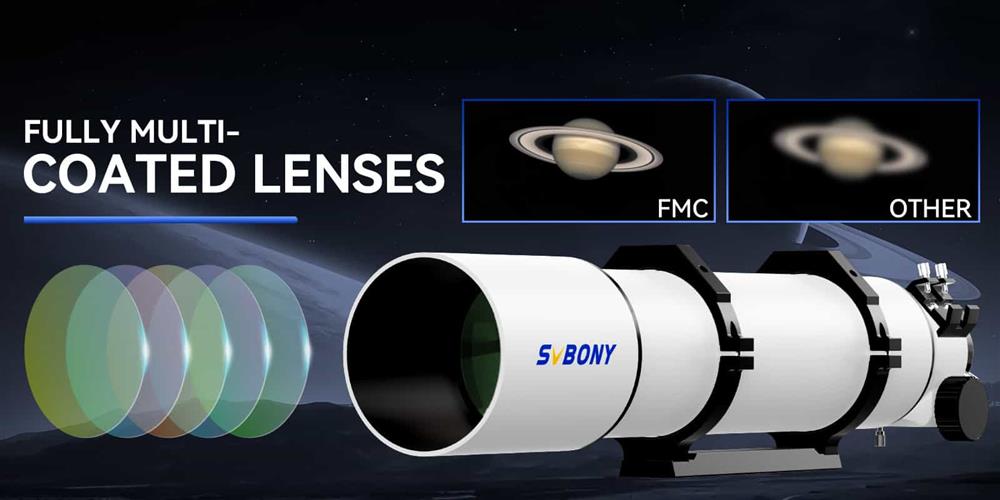 SV48P 102 mm achromatisches Teleskop-Refraktor mit 2,5" RAP-Fokussierung mit zwei Geschwindigkeiten